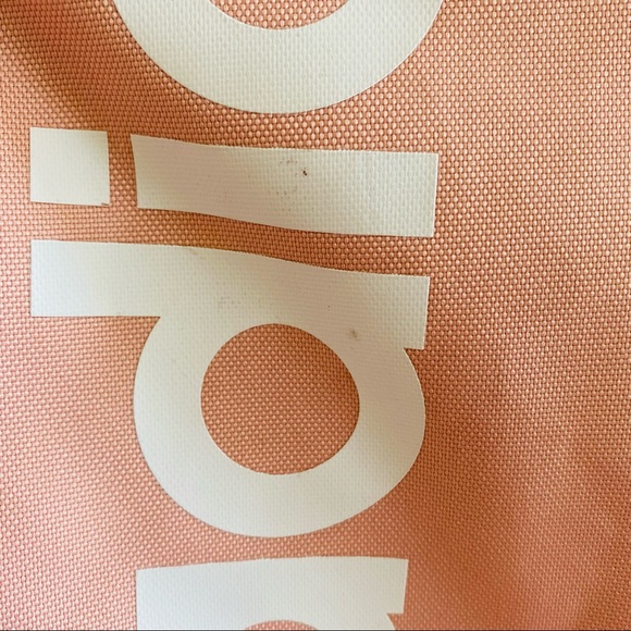 Adidas Orange Front White Logo Detail Adjustable Strap Zip Up Closure Backpack - Picture 9 of 13